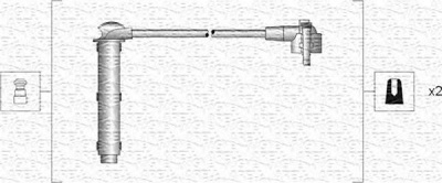 MAGNETI MARELLI 941318111127 -  Комплект проводов зажигания